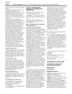 [removed]Federal Register / Vol. 76, No[removed]Monday, April 4, [removed]Rules and Regulations and goat farming operations, and cattle feedlots.