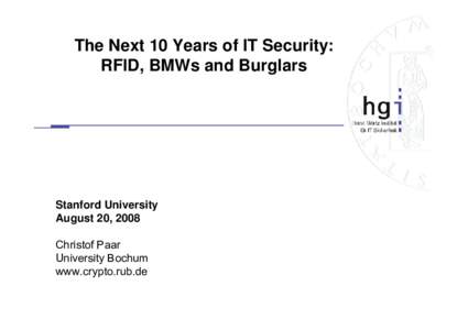 Microsoft PowerPoint - Stanford2008_embedded_security.ppt