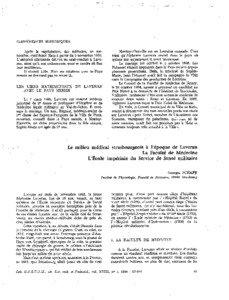 . CONFÉRENCES HISTORIQUES Après la capitulation, des médecins, en surnombre, quittèrent Metz a partir du‘5 novembre 1870.