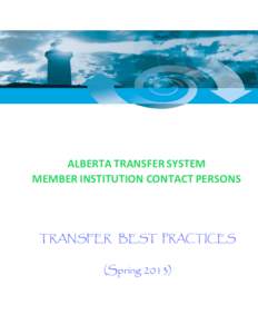 BEST PRACTICES IN TRANSFER REVIEW(need a title here