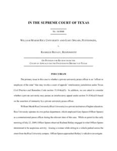 IN THE SUPREME COURT OF TEXASNO