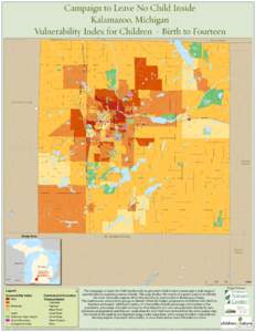 Campaign to Leave No Child Inside Kalamazoo, Michigan Vulnerability Index for Children - Birth to Fourteen Allegan County  Barry County