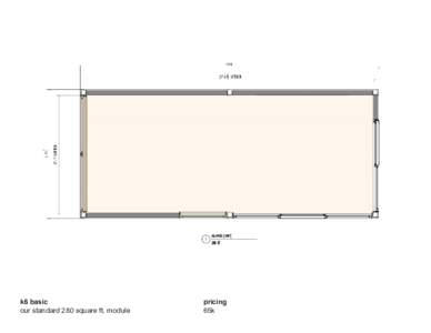 k6 basic our standard 280 square ft. module pricing 65k