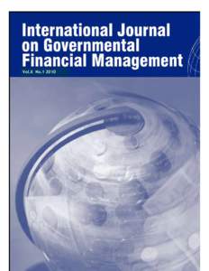 Vol.X No[removed]  International Consortium on Government Financial Management “Working globally with governments, organizations, and individuals, the International Consortium on Governmental Financial Management is ded