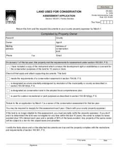 Print Form  LAND USED FOR CONSERVATION DR-482C N[removed]