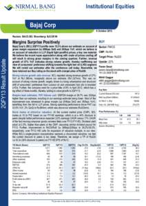 2QFY13 Result Update  Institutional Equities Bajaj Corp 8 October 2012