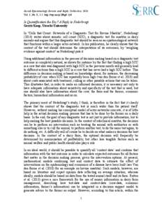 Social Epistemology Review and Reply Collective, 2014 Vol. 3, No. 8, 1-2. http://wp.me/p1Bfg0-1y8 Is Quantification the Key? A Reply to Nederbragt Gerrit Koop, Utrecht University In “Cells that Count: Networks of a Dia