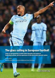 The glass ceiling in European football Levels of representation of visible ethnic minorities and women in ­leadership ­positions, and the experiences of elite level ethnic minority coaches Executive Summary Repo