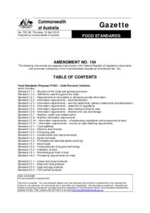 Food law / Packaging / Nutrition / Technology / Food safety / Quality / Nutrition facts label / Food additive / Food / Food science / Food and drink / Health