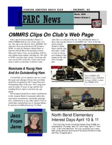 PIONEER AMATEUR RADIO CLUB  - FREMONT, NE March, 2008  PARC News