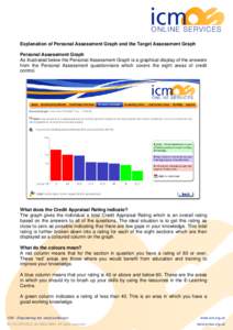 icm  ONLINE SERVICES Explanation of Personal Assessment Graph and the Target Assessment Graph Personal Assessment Graph