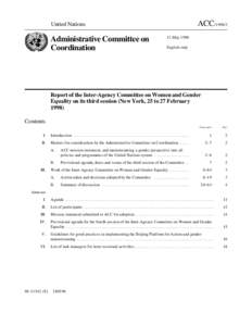 ACC[removed]United Nations Administrative Committee on Coordination