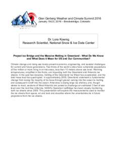 Glaciology / Water ice / Ice sheets / Sea level / Effects of global warming / Greenland ice sheet / Sea level rise / Arctic ice pack / Ice shelf / Eric Rignot / Antarctic ice sheet