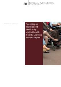 Spending on supplies and services by district health boards: Learning from examples