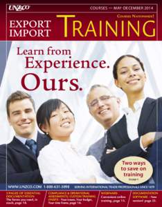 COURSES — MAY-DECEMBER[removed]EXPORT IMPORT  TRAINING