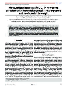 Brief Report  Brief Report Epigenetics 7:8, [removed]; August 2012; © 2012 Landes Bioscience