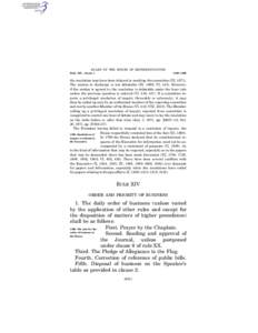 RULES OF THE HOUSE OF REPRESENTATIVES Rule XIV, clause 1 § 868–§ 869  the resolution may have been delayed in reaching the committee (III, 1871).