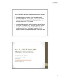 Psychotherapy / Clinical psychology / Stress / Cognitive therapy / Abnormal psychology / Mindfulness / Coping / Emotional self-regulation / Anger / Mind / Psychiatry / Medicine