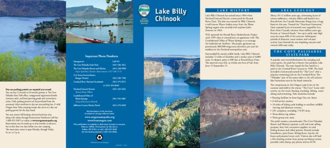 The Cove Palisades State Park / Round Butte Dam / Billy Chinook / Crooked River / U.S. Route 97 in Oregon / Confederated Tribes of Warm Springs / Deschutes River / Metolius River / Oregon / Geography of the United States / Wild and Scenic Rivers of the United States