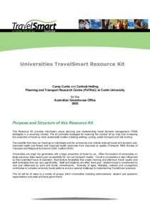 Universities TravelSmart Resource Kit