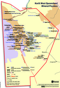 North West Queensland Mineral Province Map