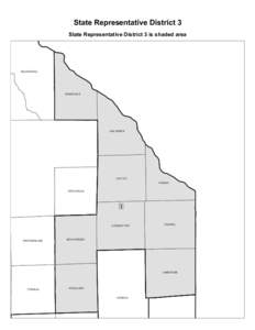 State Representative District 3 State Representative District 3 is shaded area MADAWASKA  GRAND ISLE