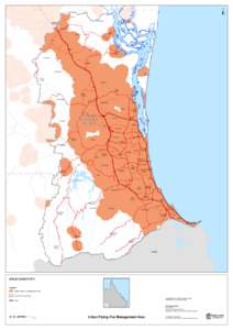 Gold Coast City Urban Flying-Fox Management Area map