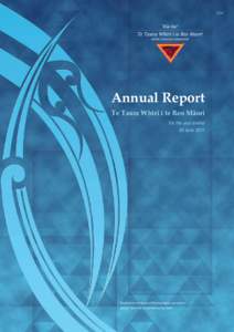 E34  Annual Report Te Taura Whiri i te Reo Mäori for the year ended 30 June 2011