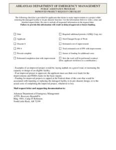 Microsoft Word - Improved Project Request Checklist