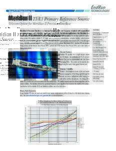 Telecom T1/E1 Primary Reference Source  Meridian II T1/E1 Primary Reference Source 