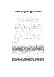 A Visual Saliency Map Based on Random Sub-Window Means Tadmeri Narayan Vikram1,2 , Marko Tscherepanow1 and Britta Wrede1,2 2  1