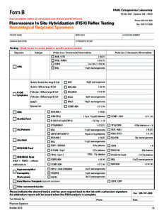 PAML Cytogenetics Laboratory  Form B P.O. Box 2687 | Spokane, WA | 99220