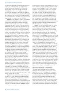 Part 1: The Global Gender Gap and its Implications  the region’s top performers on Estimated earned income, and has also closed the gender gap on Professional and technical workers. Botswana is among the best climbers 