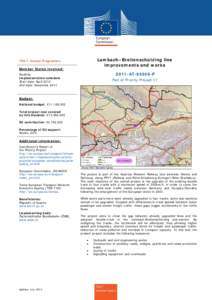 Lambach–Breitenschützing line improvements and works TEN-T Annual Programme  Member States involved: