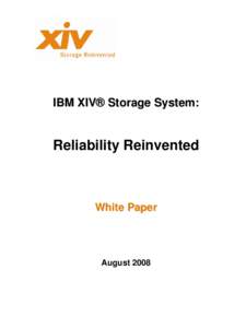 Computing / Fault tolerance / Systems engineering / Engineering / Standard RAID levels / Computer storage media / S.M.A.R.T. / Hot spare / High availability / Fault-tolerant computer systems / Reliability engineering / RAID