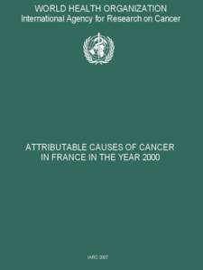 WORLD HEALTH ORGANIZATION INTERNATIONAL AGENCY FOR RESEARCH ON CANCER IARC Working Group Reports Volume 3