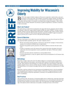 No[removed], CFIRE[removed]October 2011 Improving Mobility for Wisconsin’s Elderly