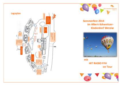 Lageplan  Sommerfest 2014 im Albert-SchweitzerKinderdorf Wetzlar  mit