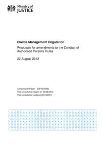 Claims management company / International law / Tort law / Regulation / Law / Administrative law / English law