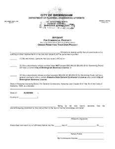 Microsoft Word - Affidavit-Commercial Property