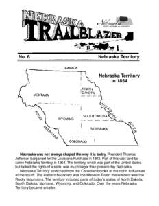 No. 6  Nebraska Territory Nebraska Territory