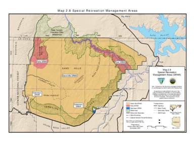 Map 2.8 Special Recreation Management Areas Big Water MO UN TA IN