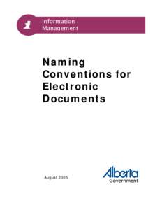 Naming Conventions for Electronic Documents