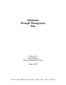 Oklahoma Drought Management Plan