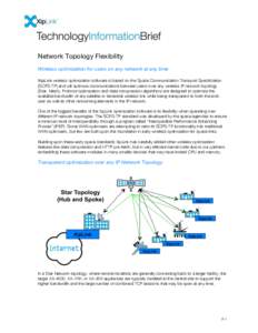 Network performance / Internet protocol suite / Network architecture / Mesh networking / WAN optimization / Traffic shaping