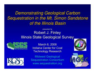 Matter / Carbon sequestration / Illinois Basin / New Albany Shale / Coal / Carbon / Carbon capture and storage / Chemistry / Geology of Illinois / Carbon dioxide