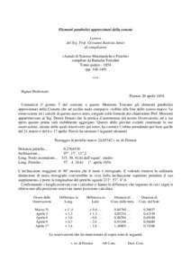 Microsoft Word - Elementi parabolici approssimati della cometa.doc