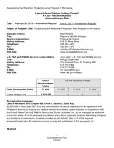 Aquatic ecology / Wetland / Ducks Unlimited / Waterfowl production areas / Windom Wetland Management District / Fergus Falls Wetland Management District / Geography of Minnesota / Minnesota / Environment