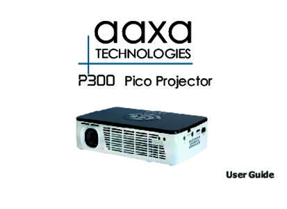 aaxa TECHNOLOGIES P3OO  Pico Projector