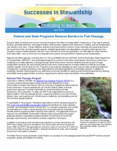 Dams / Environment / Ecological restoration / Hydraulic engineering / Hydrology / Culvert / Weir / Stream restoration / Salmon / Water / Fish / Rivers